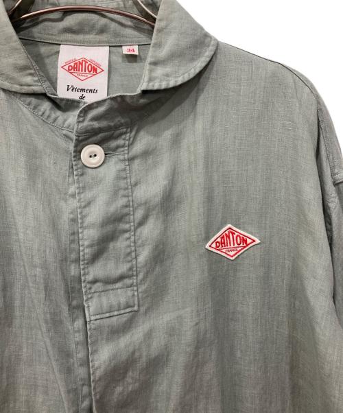DANTON（ダントン）DANTON (ダントン) リネンシャツジャケット ブルー サイズ:34の古着・服飾アイテム