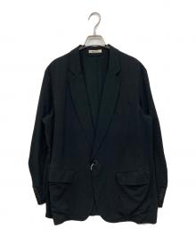 UNFIL（アンフィル）の古着「ビスコース ギャバジン オーバーサイズ ジャケット」｜ブラック