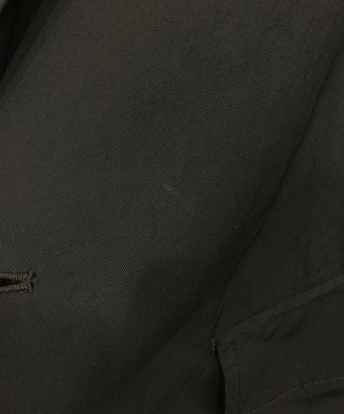 UNFIL（アンフィル）UNFIL (アンフィル) ビスコース ギャバジン オーバーサイズ ジャケット ブラック サイズ:1の古着・服飾アイテム