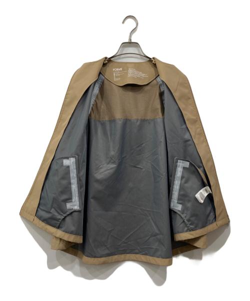 forme（フォルメ）forme (フォルメ) 撥水ノーカラーブルゾン ベージュ サイズ:Freeの古着・服飾アイテム