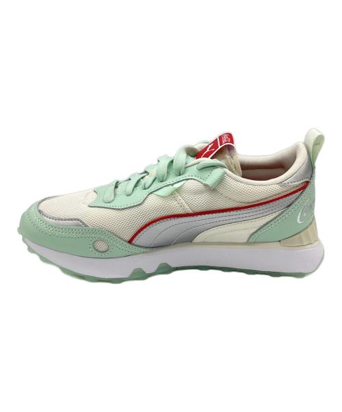 PUMA（プーマ）PUMA (プーマ) Coca Cola (コカコーラ) ローカットスニーカー ホワイト×グリーン サイズ:24.5の古着・服飾アイテム