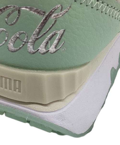PUMA（プーマ）PUMA (プーマ) Coca Cola (コカコーラ) ローカットスニーカー ホワイト×グリーン サイズ:24.5の古着・服飾アイテム