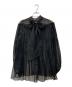 UNITED ARROWS（ユナイテッドアローズ）の古着「オーガンジープリーツ バックボウタイ ブラウス」｜ブラック