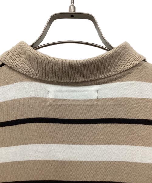 Burberry's（バーバリー）Burberry's (バーバリー) ポロシャツ ベージュ×ホワイト サイズ:Mの古着・服飾アイテム