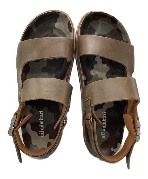 nil admirari（ニルアドミラリ）nil admirari (ニルアドミラリ) ストラップサンダル ブラウン サイズ:40の古着・服飾アイテム