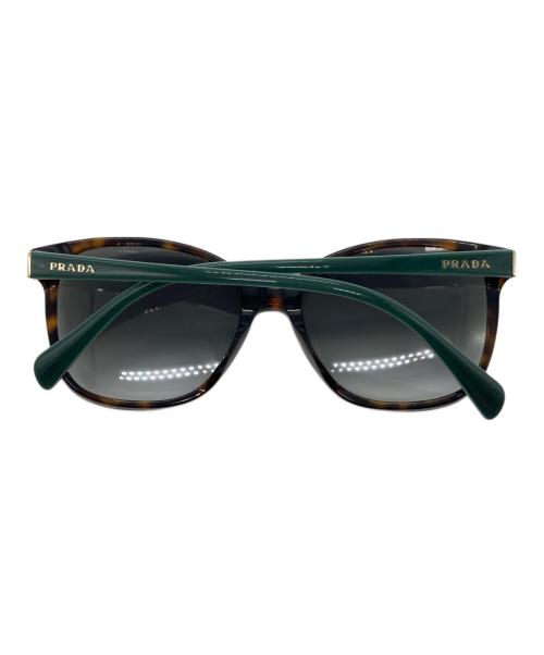 PRADA（プラダ）PRADA (プラダ) サングラス グリーン×ブラウン サイズ:55□17の古着・服飾アイテム