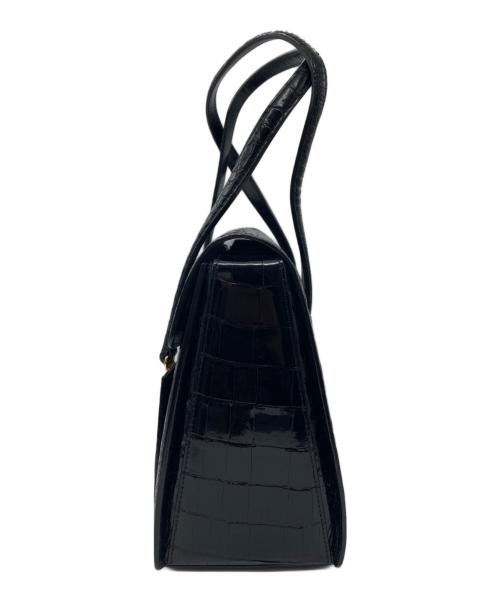 takechi（タケチ）takechi (タケチ) クロコハンドバッグ ブラックの古着・服飾アイテム