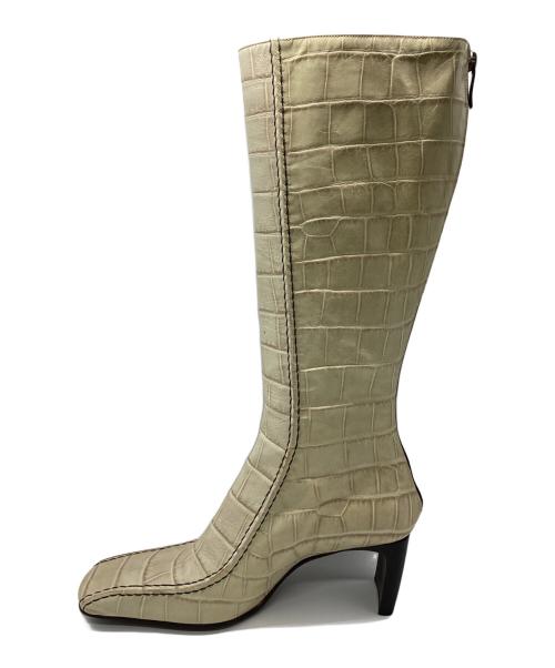 Rodolphe Menudier（ロドルフ ムニディエール）Rodolphe Menudier (ロドルフ ムニディエール) ロングブーツ アイボリー サイズ:37の古着・服飾アイテム