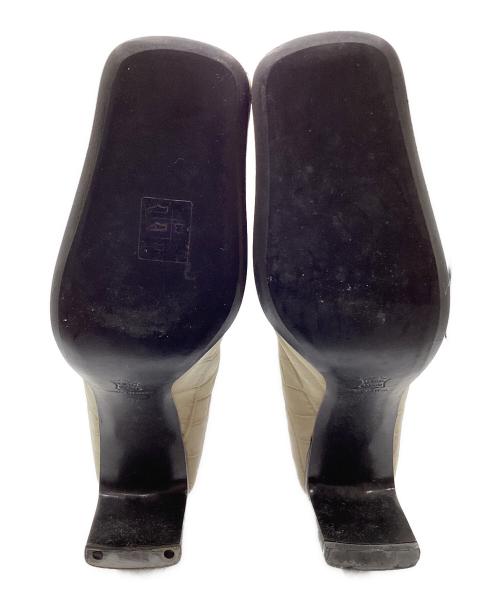 Rodolphe Menudier（ロドルフ ムニディエール）Rodolphe Menudier (ロドルフ ムニディエール) ロングブーツ アイボリー サイズ:37の古着・服飾アイテム