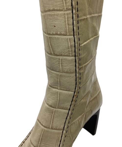 Rodolphe Menudier（ロドルフ ムニディエール）Rodolphe Menudier (ロドルフ ムニディエール) ロングブーツ アイボリー サイズ:37の古着・服飾アイテム