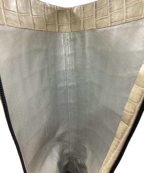 Rodolphe Menudier（ロドルフ ムニディエール）Rodolphe Menudier (ロドルフ ムニディエール) ロングブーツ アイボリー サイズ:37の古着・服飾アイテム