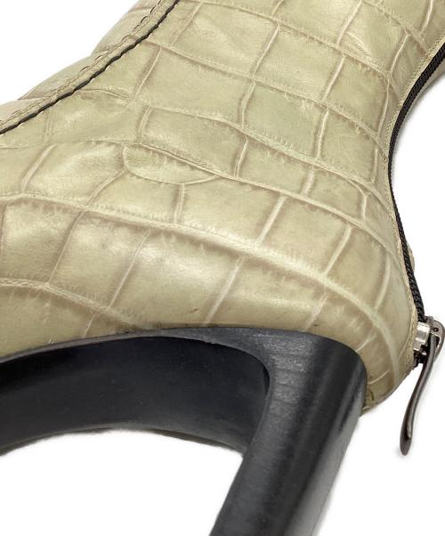 Rodolphe Menudier（ロドルフ ムニディエール）Rodolphe Menudier (ロドルフ ムニディエール) ロングブーツ アイボリー サイズ:37の古着・服飾アイテム