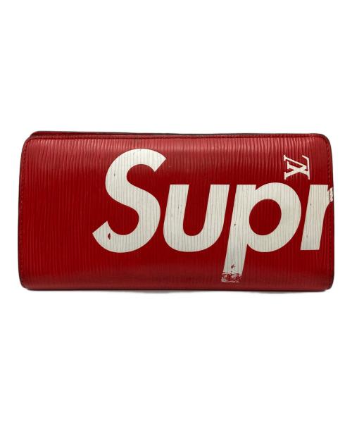 SUPREME（シュプリーム）SUPREME (シュプリーム) LOUIS VUITTON (ルイ ヴィトン) 長財布 レッドの古着・服飾アイテム