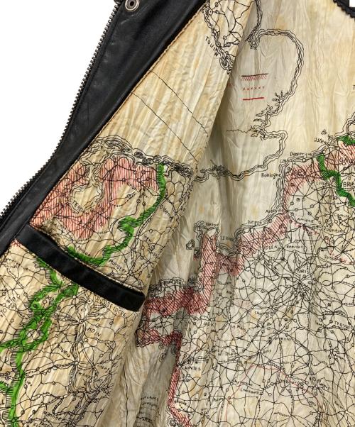 Hard Rock cafe（ハードロックカフェ）Hard Rock cafe (ハードロックカフェ) A2タイプレザージャケット ブラック サイズ:Mの古着・服飾アイテム