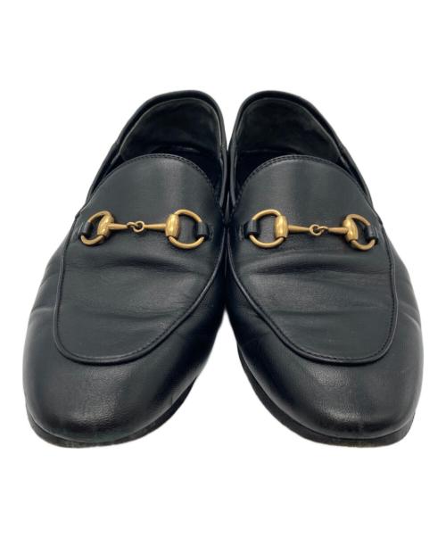 GUCCI（グッチ）GUCCI (グッチ) レザー ホースビット ローファー ブラック サイズ:36の古着・服飾アイテム
