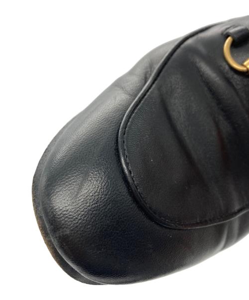 GUCCI（グッチ）GUCCI (グッチ) レザー ホースビット ローファー ブラック サイズ:36の古着・服飾アイテム