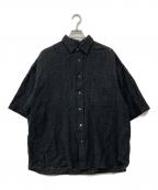 MAISON SPECIALメゾンスペシャル）の古着「幾何学レースプライム半袖シャツ」｜ブラック