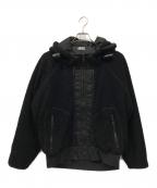 DIESELディーゼル）の古着「フーディボアジャケット」｜ブラック