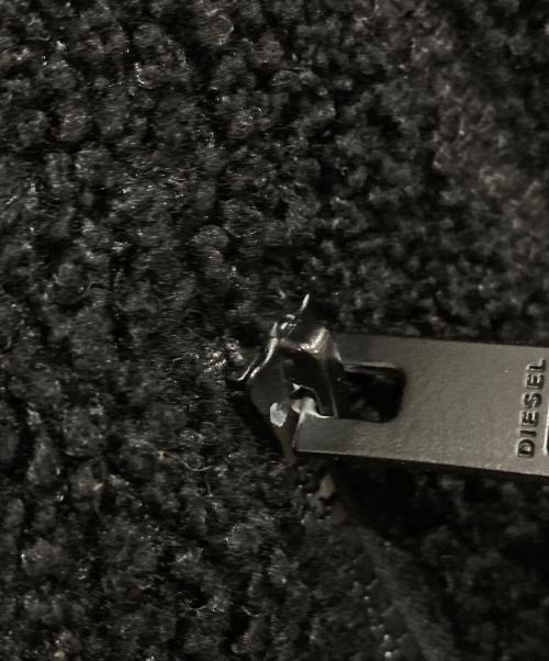 DIESEL（ディーゼル）DIESEL (ディーゼル) フーディボアジャケット ブラック サイズ:XSの古着・服飾アイテム