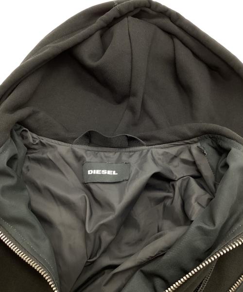 DIESEL（ディーゼル）DIESEL (ディーゼル) ドッキングジップジャケット グレー×ブラック サイズ:XXSの古着・服飾アイテム