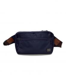 PORTER（ポーター）の古着「フラッシュウエストバッグ」｜ネイビー