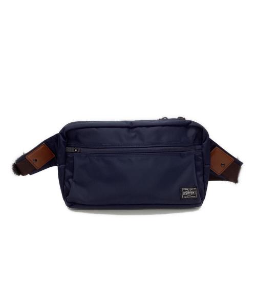 PORTER（ポーター）PORTER (ポーター) フラッシュウエストバッグ ネイビーの古着・服飾アイテム