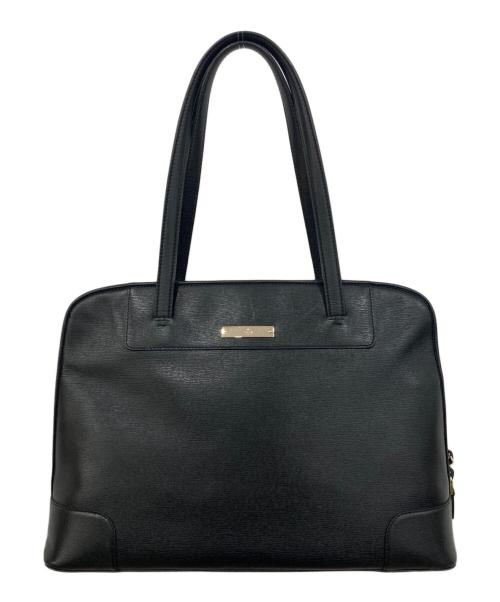 GUCCI（グッチ）GUCCI (グッチ) レザートートバッグ ブラックの古着・服飾アイテム