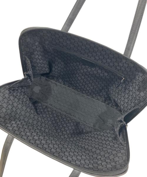 GUCCI（グッチ）GUCCI (グッチ) レザートートバッグ ブラックの古着・服飾アイテム