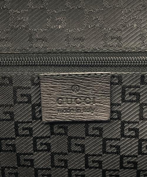 GUCCI（グッチ）GUCCI (グッチ) レザートートバッグ ブラックの古着・服飾アイテム