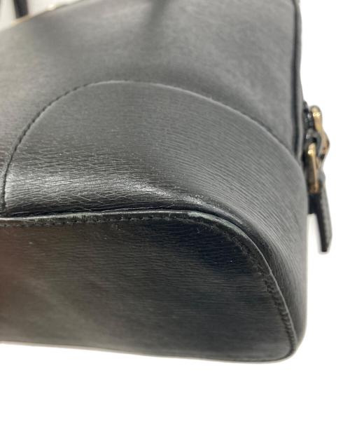 GUCCI（グッチ）GUCCI (グッチ) レザートートバッグ ブラックの古着・服飾アイテム