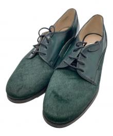 CLARKS（クラークス）の古着「Busby Fizz Lace Up Shoes / バスビーフィズ レースアップ シューズ」｜グリーン
