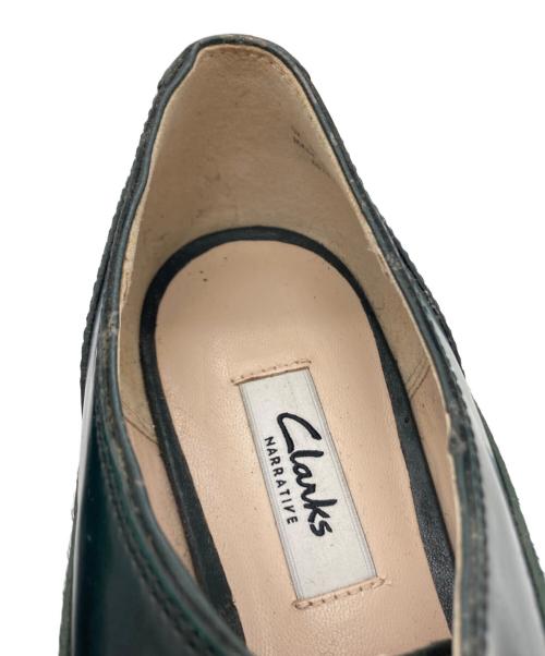 CLARKS（クラークス）CLARKS (クラークス) Busby Fizz Lace Up Shoes / バスビーフィズ レースアップ シューズ グリーン サイズ:24.5の古着・服飾アイテム