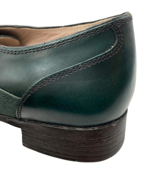 CLARKS（クラークス）CLARKS (クラークス) Busby Fizz Lace Up Shoes / バスビーフィズ レースアップ シューズ グリーン サイズ:24.5の古着・服飾アイテム