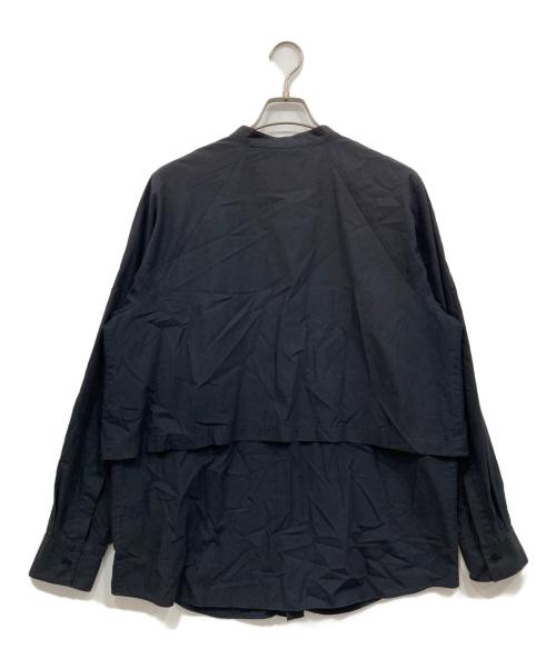 seya.（セヤ）seya. (セヤ) バンドカラーシャツ ネイビー サイズ:表記無しの古着・服飾アイテム