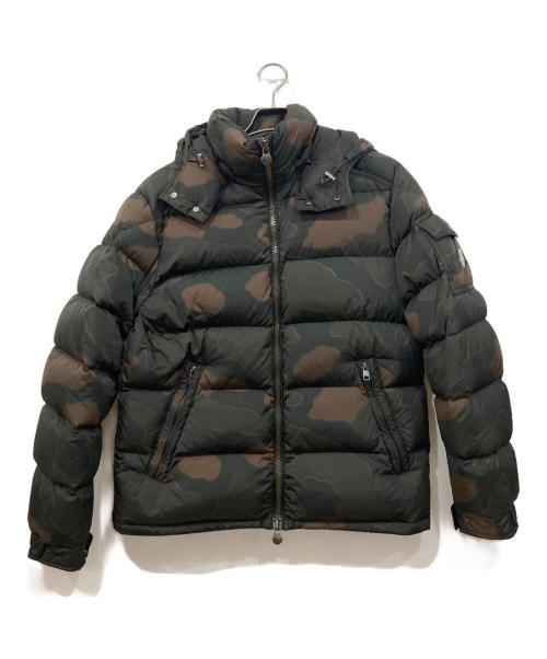 MONCLER（モンクレール）MONCLER (モンクレール) マヤ カモ柄ダウンジャケット　C20914036605 カーキ×ブラウン サイズ:3の古着・服飾アイテム