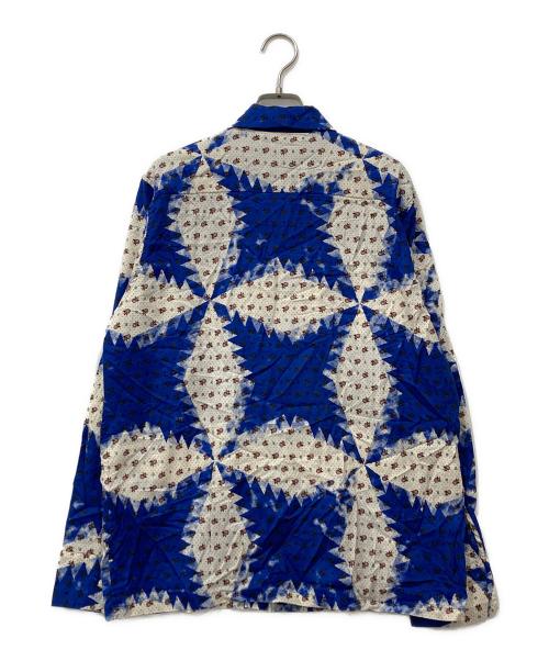 NOMA t.d.（ノーマティーディー）NOMA t.d. (ノーマティーディー) フラワー総柄長袖シャツ ブルー×ホワイト サイズ:2の古着・服飾アイテム