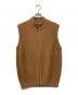 walenode（ウェルノード）の古着「ジップアップベスト」｜ブラウン