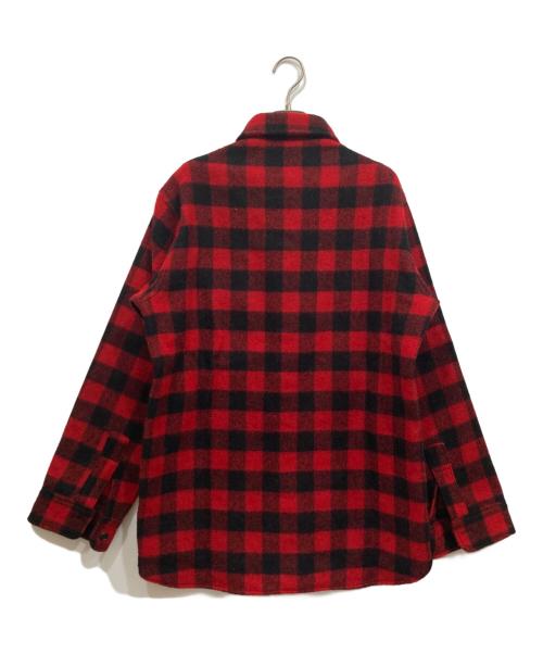 WOOLRICH（ウールリッチ）WOOLRICH (ウールリッチ) ウールシャツ ブラック×レッド サイズ:Mの古着・服飾アイテム