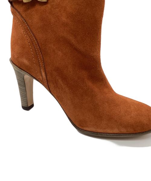 Chloe（クロエ）Chloe (クロエ) スウェードロングブーツ オレンジ サイズ:37の古着・服飾アイテム