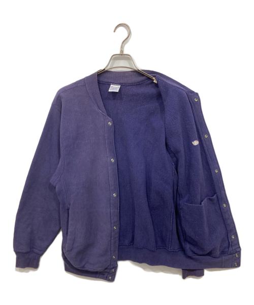 Champion REVERSE WEAVE（チャンピオン リバース ウィーブ）Champion REVERSE WEAVE (チャンピオン リバース ウィーブ) スナップカーディガン パープル サイズ:Mの古着・服飾アイテム