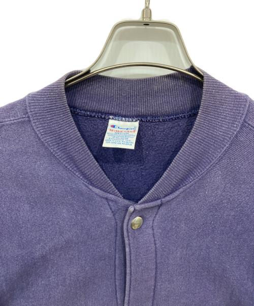 Champion REVERSE WEAVE（チャンピオン リバース ウィーブ）Champion REVERSE WEAVE (チャンピオン リバース ウィーブ) スナップカーディガン パープル サイズ:Mの古着・服飾アイテム
