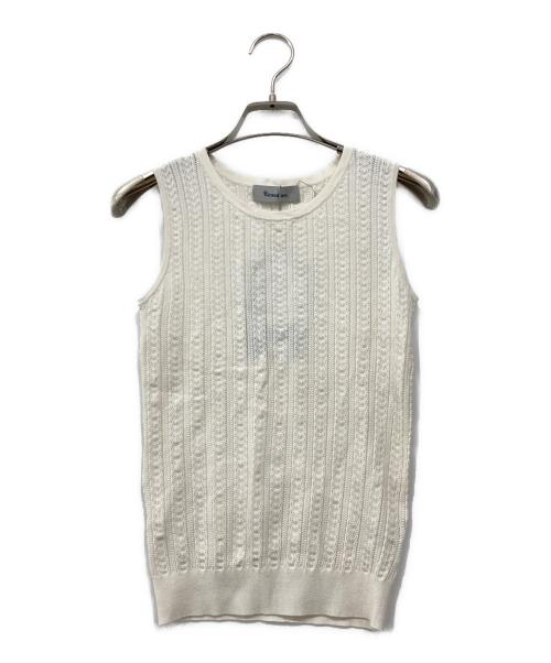 Rirandture（リランドチュール）Rirandture (リランドチュール) サテンキャミ柄編みニットセット ベージュ サイズ:2の古着・服飾アイテム