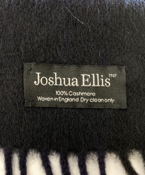 JOSHUA ELLIS（ジョシュア エリス）JOSHUA ELLIS (ジョシュア エリス) カシミヤマフラー ブルー×ブラックの古着・服飾アイテム