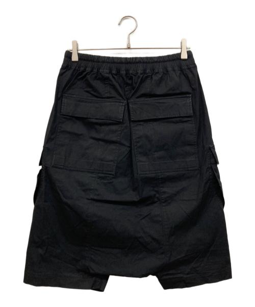 RICK OWENS（リックオウエンス）RICK OWENS (リックオウエンス) ドローストリングカーゴポッヅショーツ ブラック サイズ:46の古着・服飾アイテム