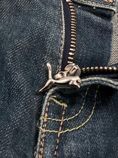 EVISU（エヴィス）EVISU (エヴィス) PUMA (プーマ) デニムパンツ インディゴ サイズ:W24 L32の古着・服飾アイテム