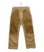 児島ジーンズコジマジーンズ）の古着「ダブルニーペインターパンツ」｜ベージュ