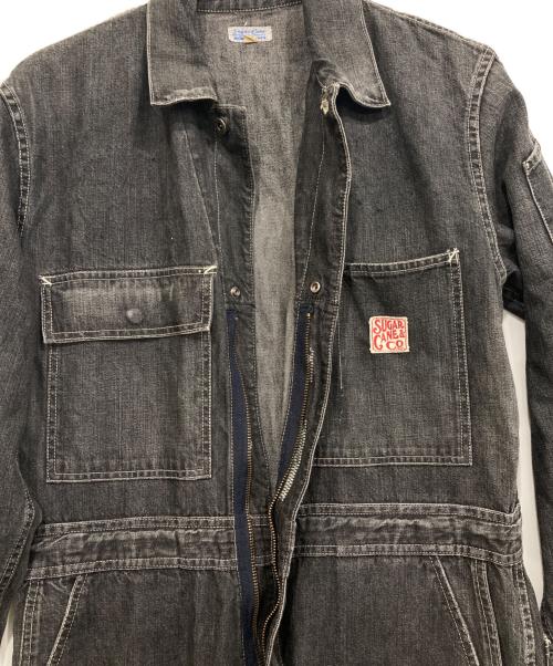 SUGAR CANE（シュガーケーン）SUGAR CANE (シュガーケーン) デニムオールインワン ブラック サイズ:Mの古着・服飾アイテム