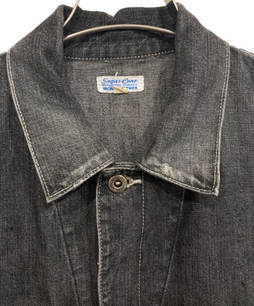 SUGAR CANE（シュガーケーン）SUGAR CANE (シュガーケーン) デニムオールインワン ブラック サイズ:Mの古着・服飾アイテム
