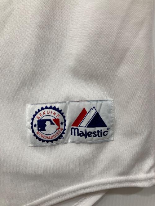 Majestic（マジェスティック）Majestic (マジェスティック) GENUINE MERCHANDISE (ジェニュイン マーチャンダイズ) ゲームシャツ ホワイト サイズ:Mの古着・服飾アイテム