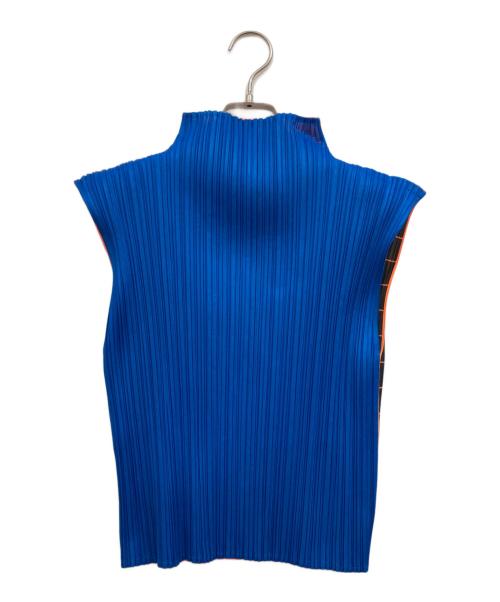PLEATS PLEASE（プリーツプリーズ）PLEATS PLEASE (プリーツプリーズ) プリーツノースリーブブラウス マルチカラー サイズ:表記なしの古着・服飾アイテム